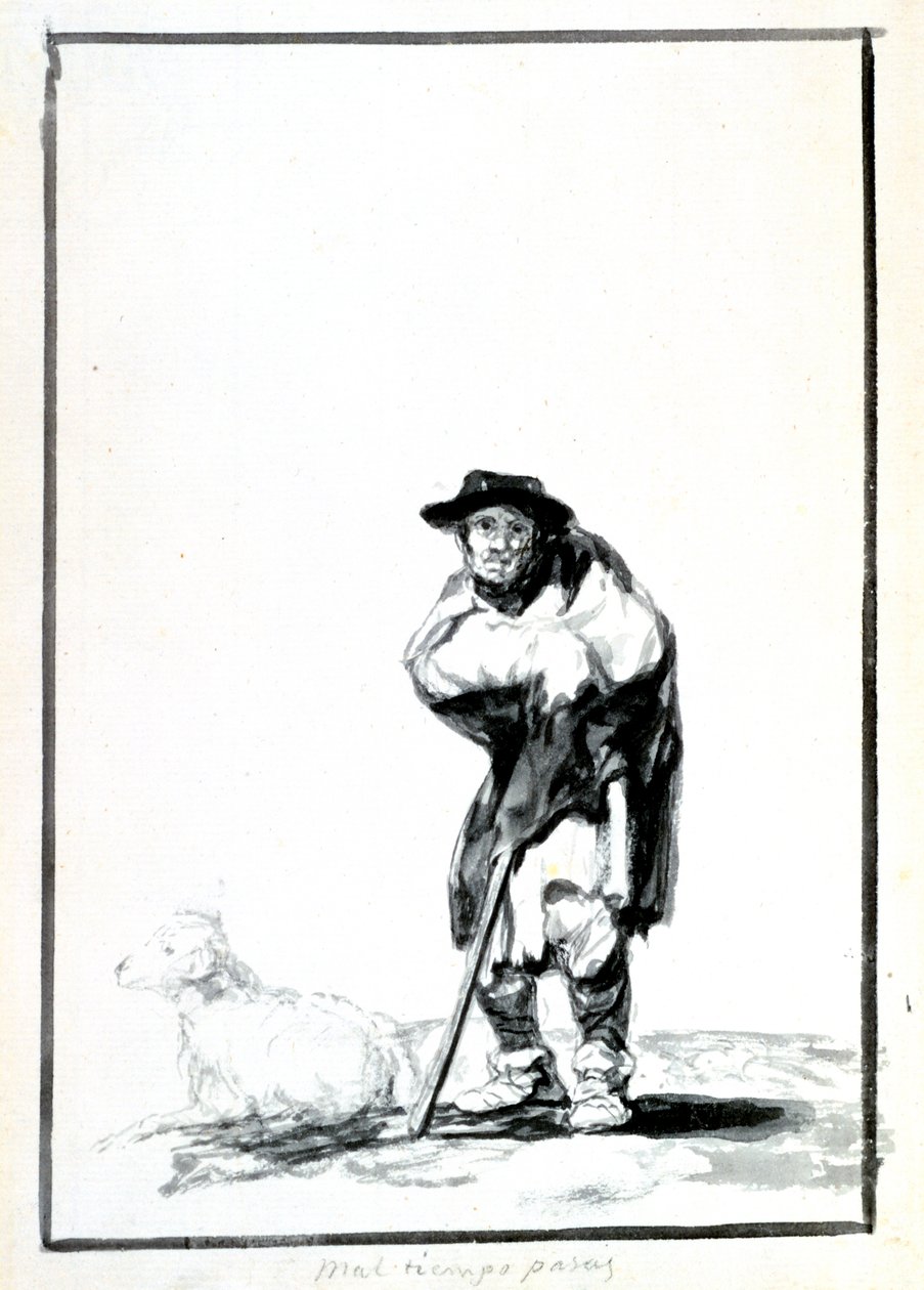 الراعي ، c1760-1820 بواسطة فرانسيسكو دي جويا