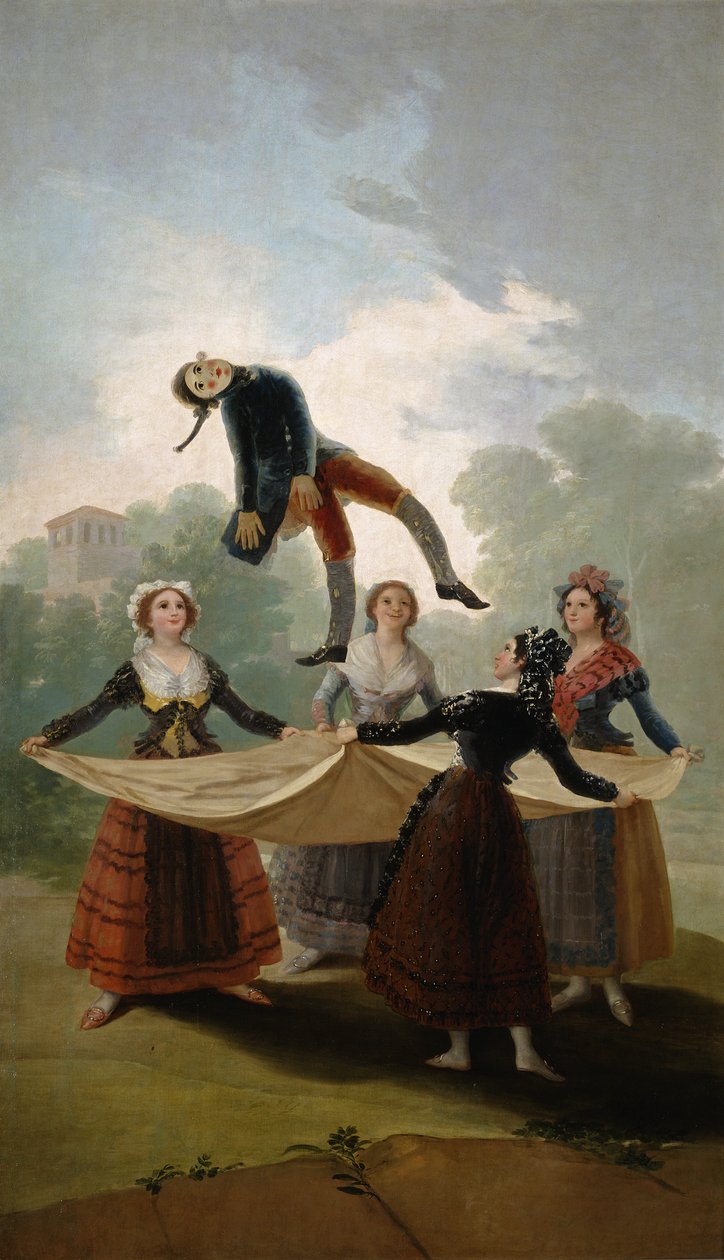 The Straw Manikin El Pelele ، 1791-1792 بواسطة فرانسيسكو دي جويا