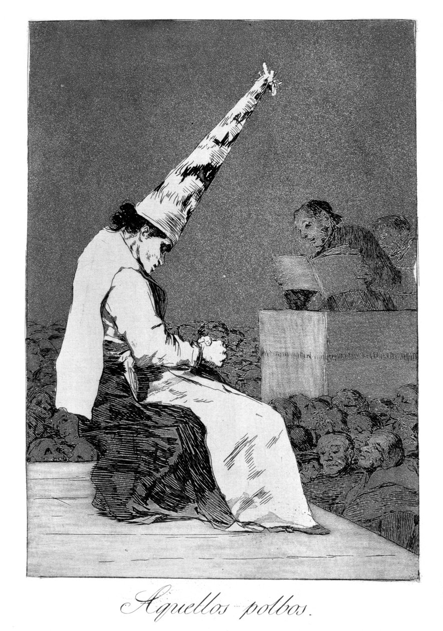 تلك البقع من الغبار ، بيريكو المعوق ، 1799 بواسطة فرانسيسكو دي جويا