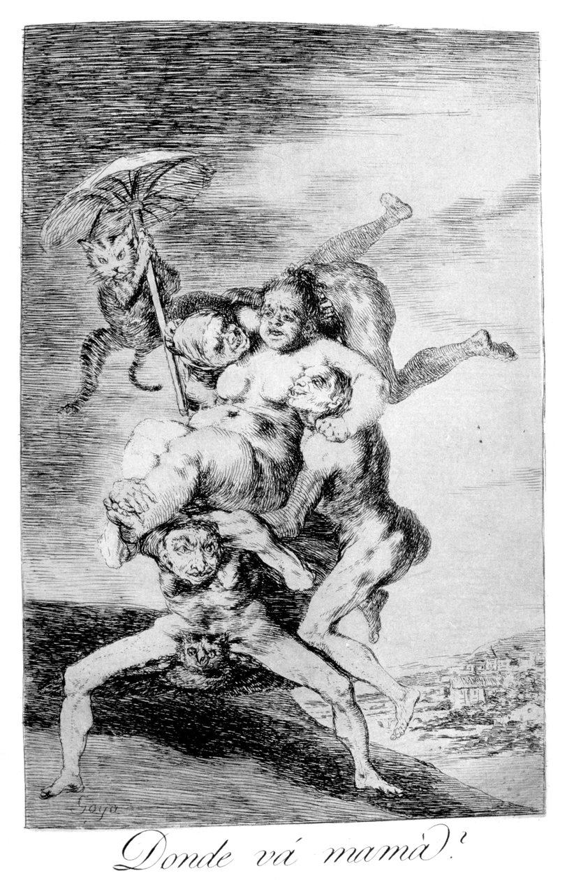 إلى أين تذهب الأم ، 1799 بواسطة فرانسيسكو دي جويا