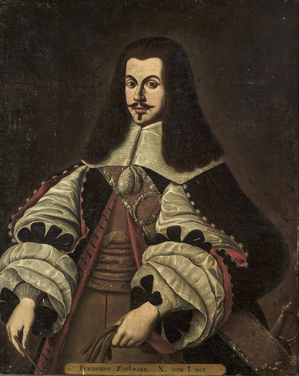 الباروك: صورة لفرانسيسكو دي زورباران (1598-1664) ، مجهول ، نهاية القرن السابع عشر .. زيت على قماش بواسطة فرانسيسكو دي زورباران