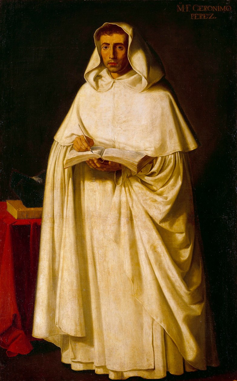صورة للأب جيرونيمو بيريز لوحة لفرانسيسكو دي زورباران (1598-1664) بواسطة فرانسيسكو دي زورباران