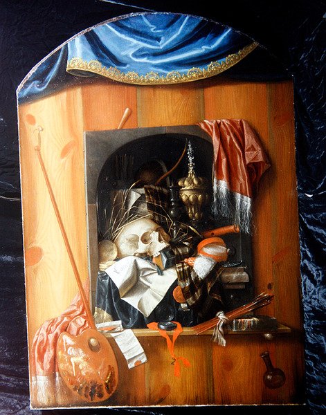 ترومبي لويل مع Vanitas Still Life (زيت على قماش) بواسطة Franciscus Gysbrechts