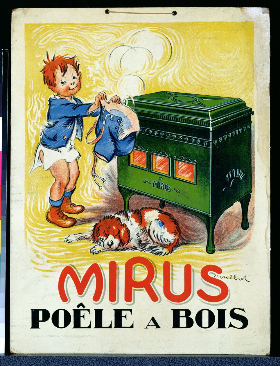 إعلان عن موقد الحطب "Mirus" (لون ليثو) بواسطة فرانسيسك بولبوت