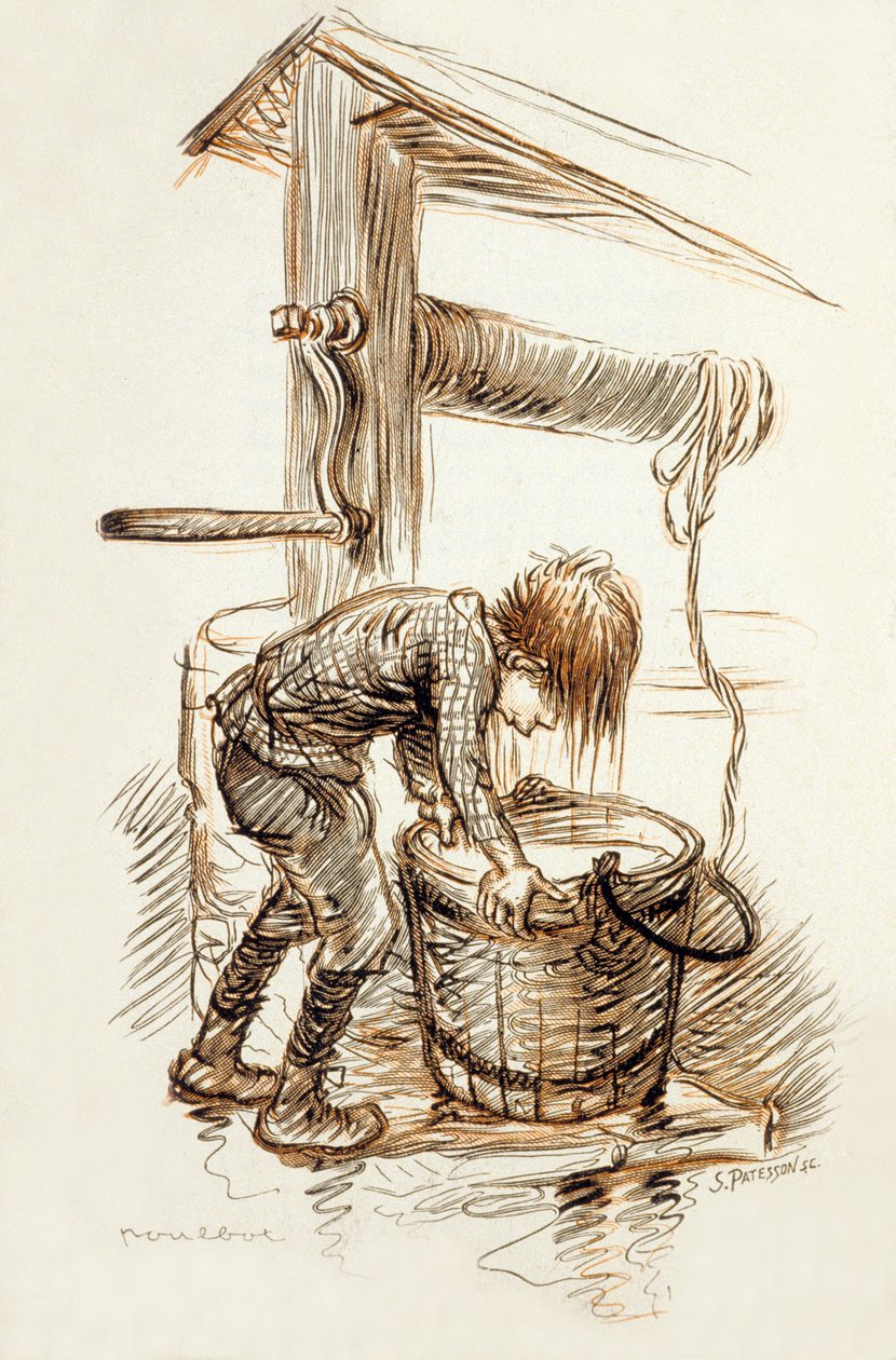 رسم توضيحي من "Poil de Carotte" (رأس الجزرة) بواسطة Jules Renard (1894) بواسطة فرانسيسك بولبوت