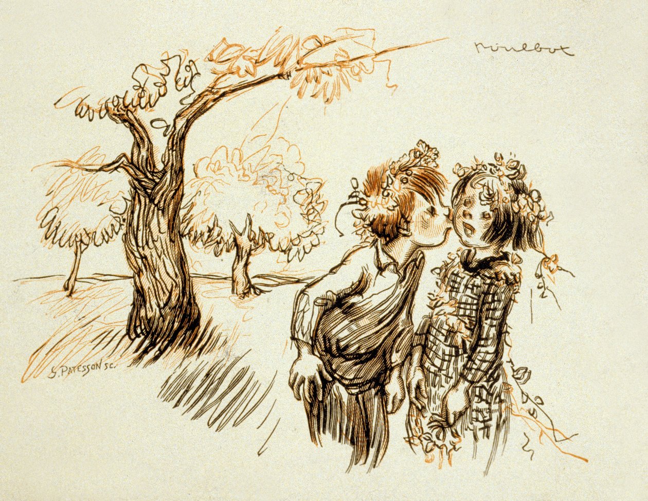 رسم توضيحي من "Poil de Carotte" (رأس الجزرة) بواسطة Jules Renard (1894) بواسطة فرانسيسك بولبوت