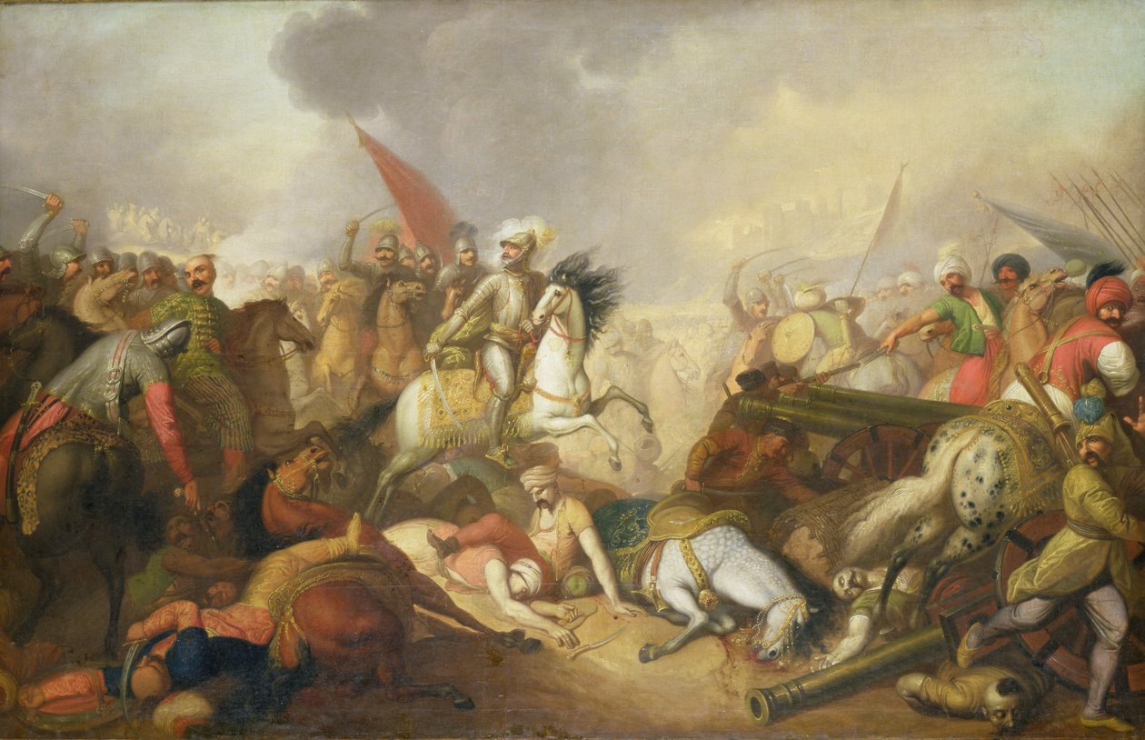 معركة شوسيم عام 1673 بواسطة فرانسيسزيك سموجليويتش