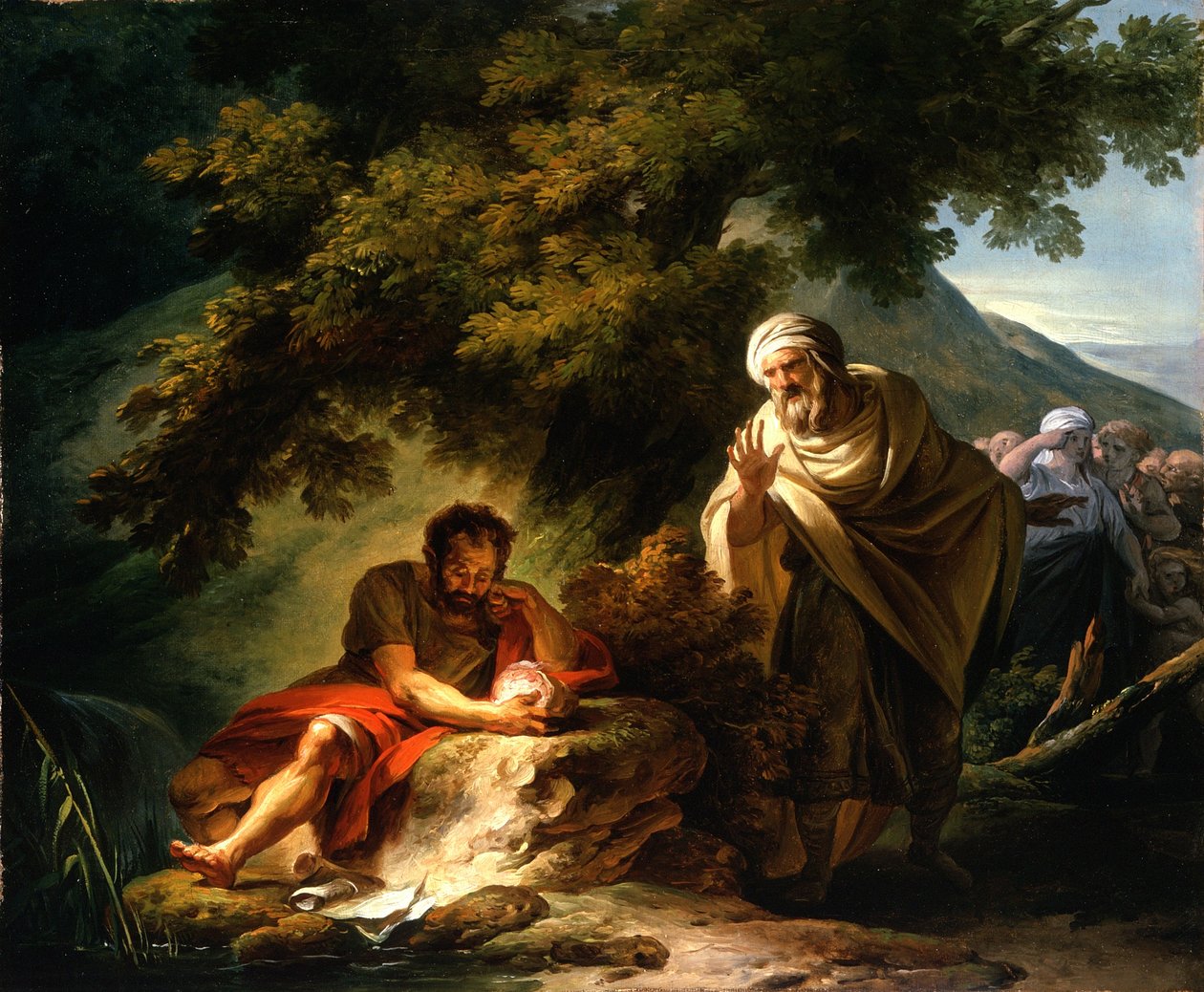 ديموقريطس بين الابديريين ، ج .1790 بواسطة فرانسوا أندريه فنسنت