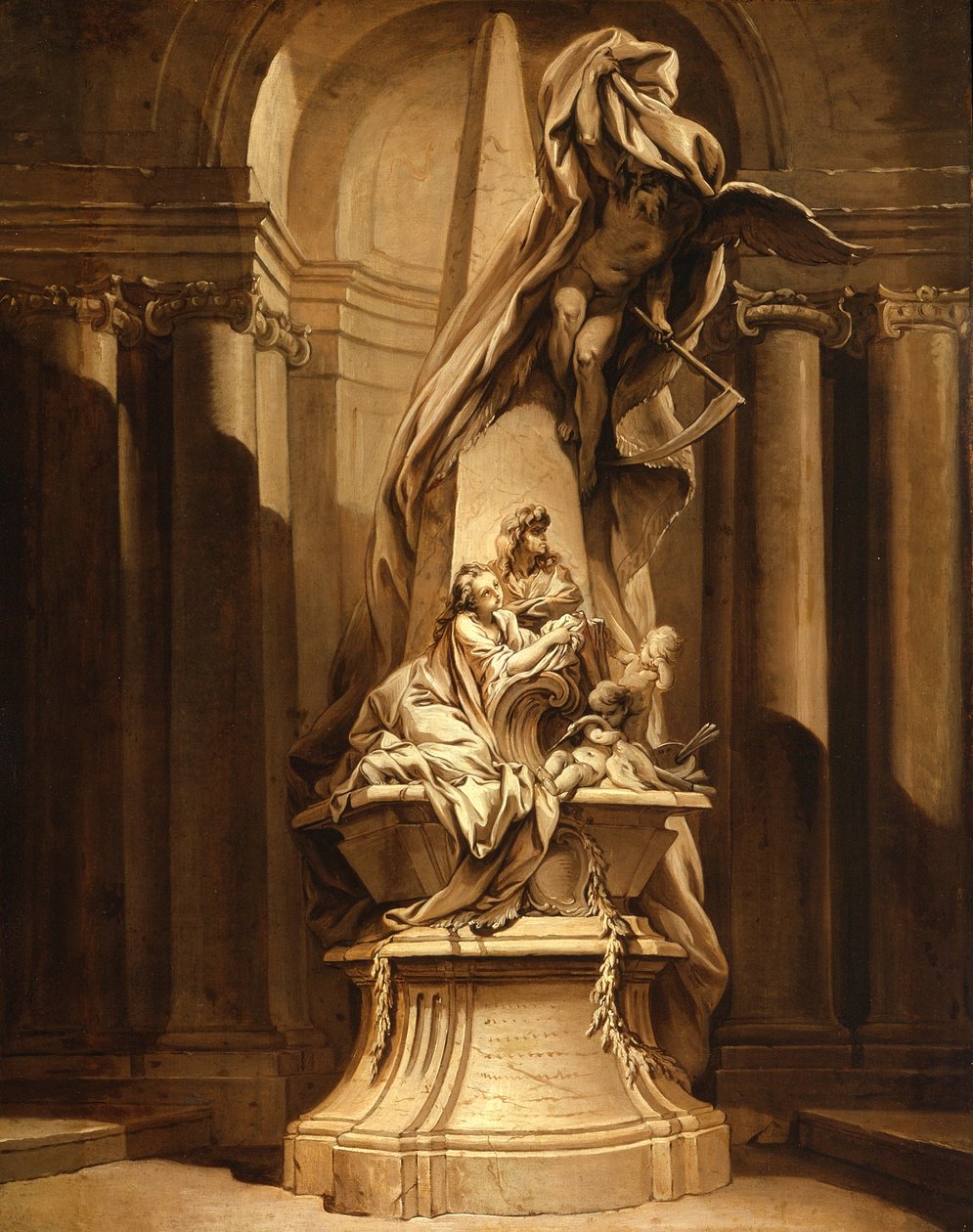 النصب التذكاري لـ Mignard ، c.1735 بواسطة فرانسوا باوتشر