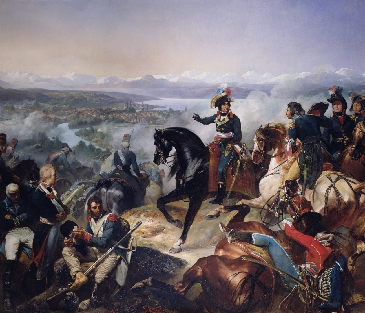 معركة زيورخ ، 25 سبتمبر 1799 ، 1837 بواسطة فرانسوا بوشو