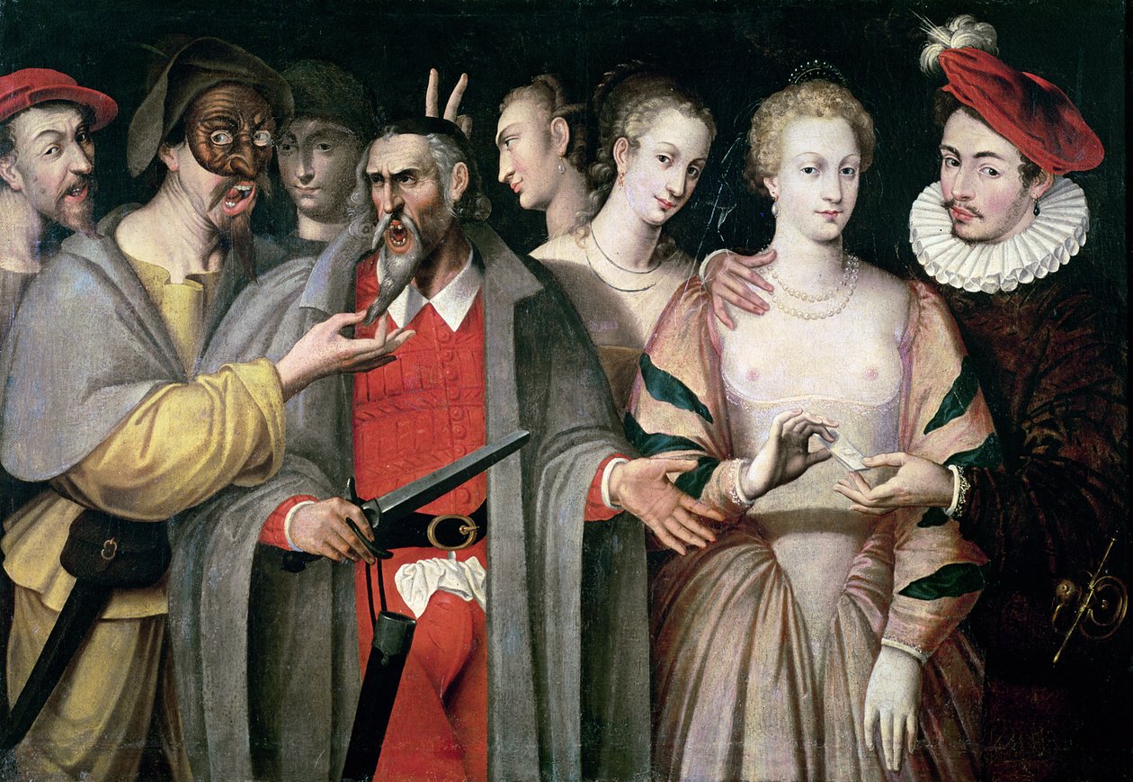 ممثلو Commedia dell&39;Arte بواسطة فرانسوا بونيل