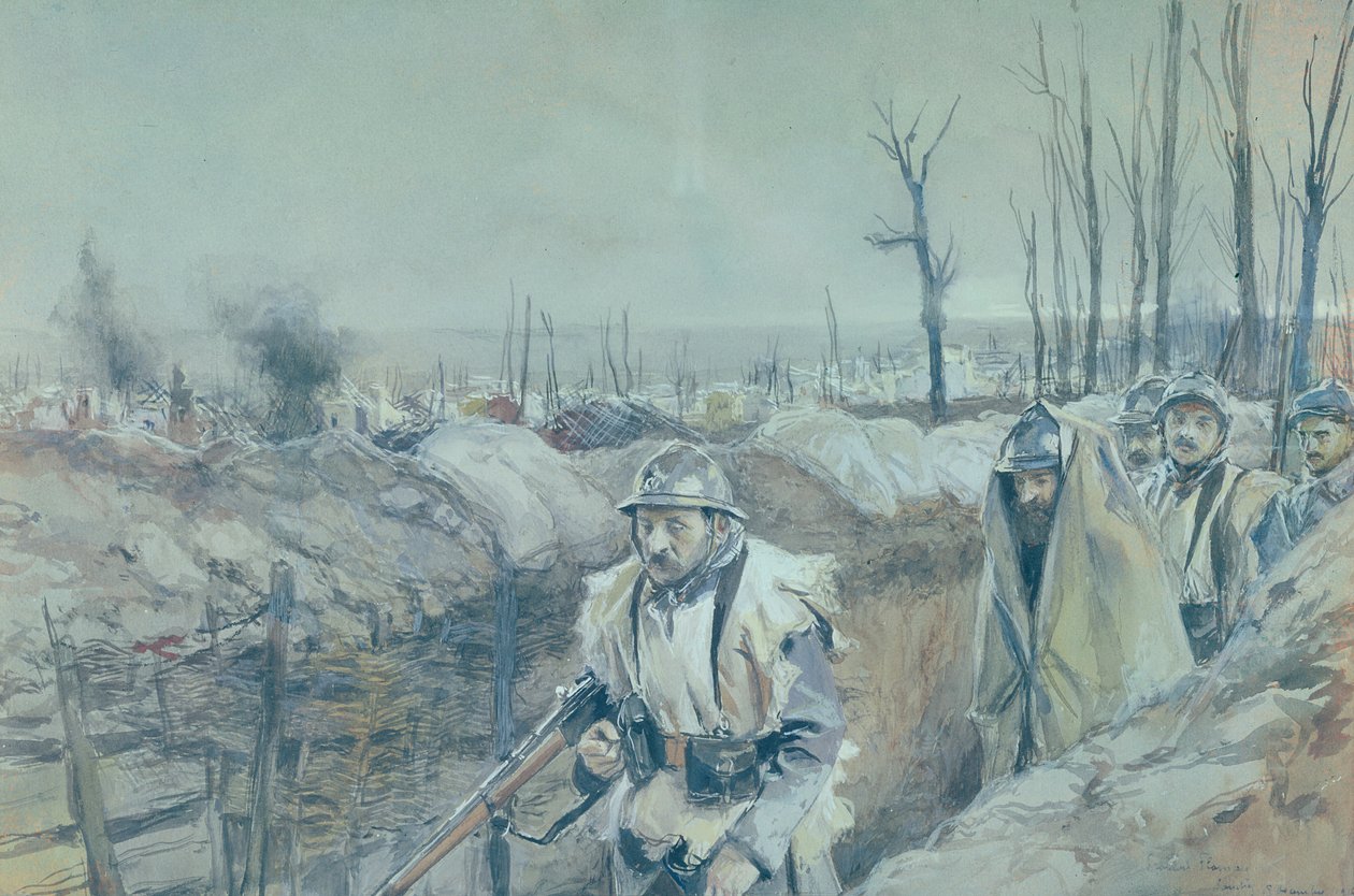 خندق في ارتواز 1915-1916 بواسطة فرانسوا فلامنج