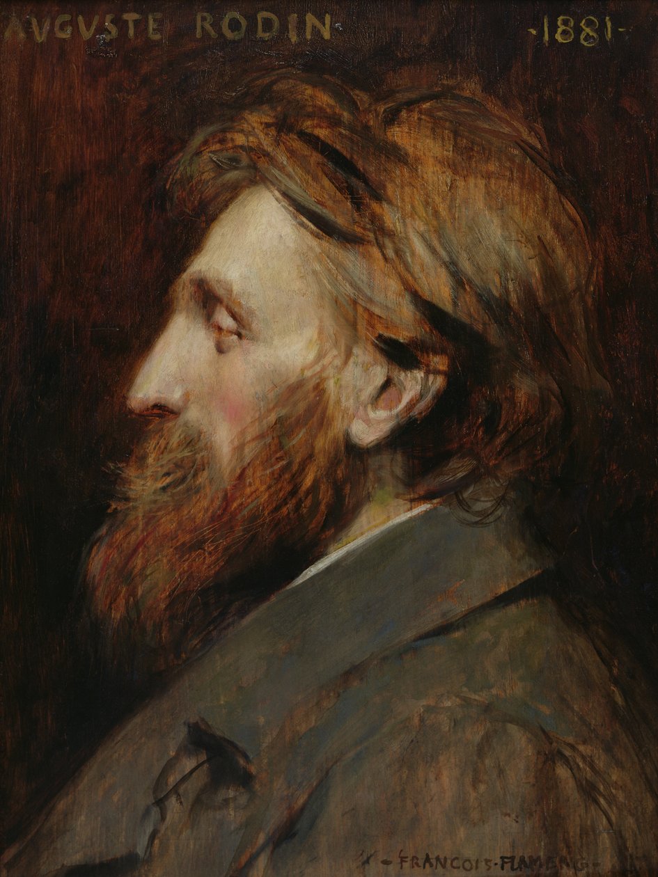 صورة لأوغست رودين (1840-1917) 1881 بواسطة فرانسوا فلامنج