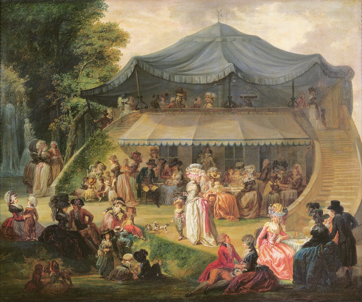 احتفل في كوليسي بالقرب من ليل ، ج .1791 بواسطة فرانسوا لويس جوزيف واتو