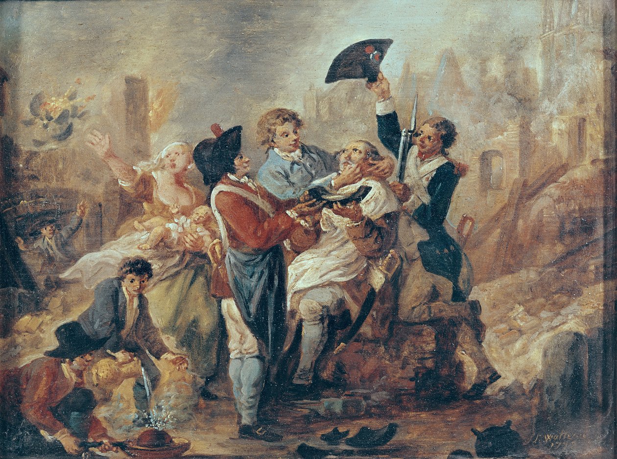 كوب الحلاقة في ليل ، 1793 بواسطة فرانسوا لويس جوزيف واتو