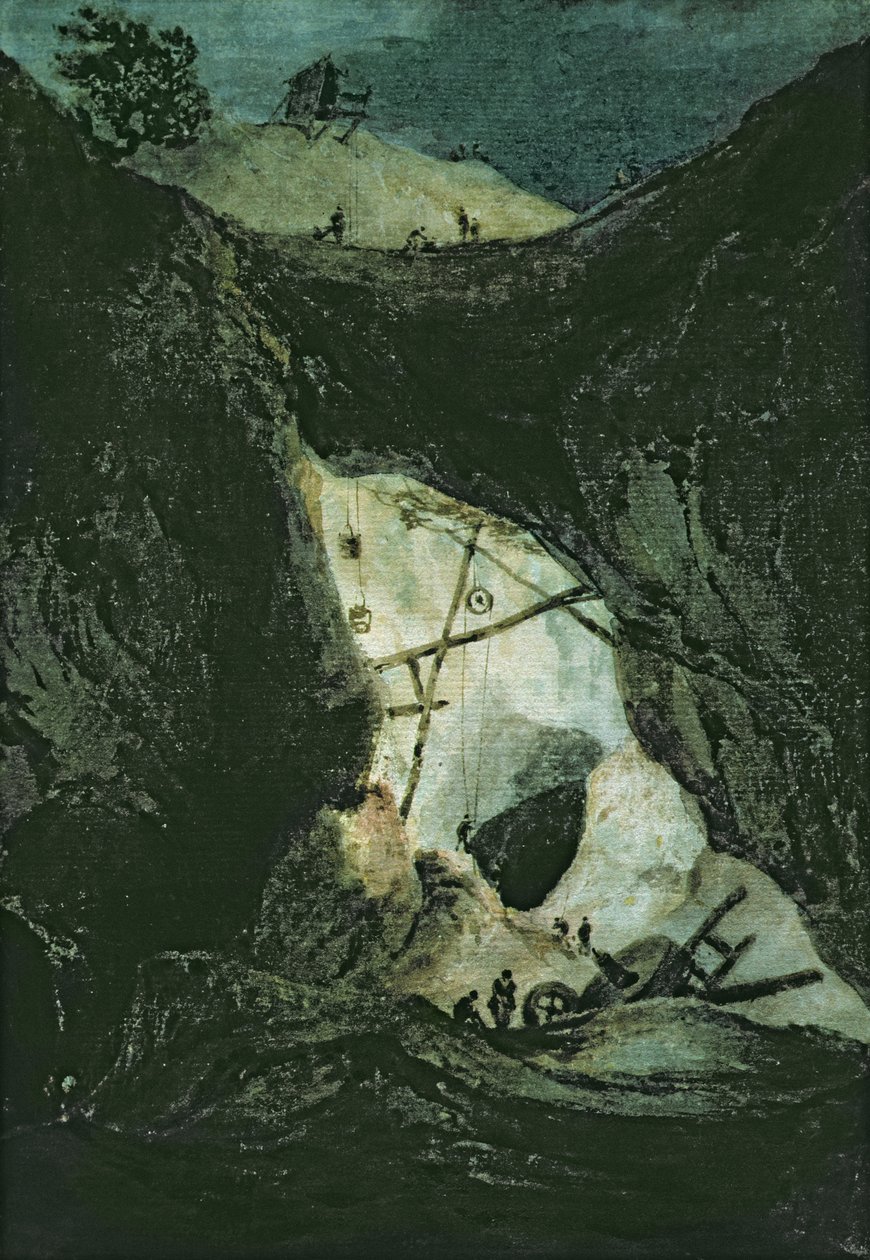 The Parys Mine in Angelsea ، ج .1805 بواسطة فرانسوا لويس توماس فرانسيا