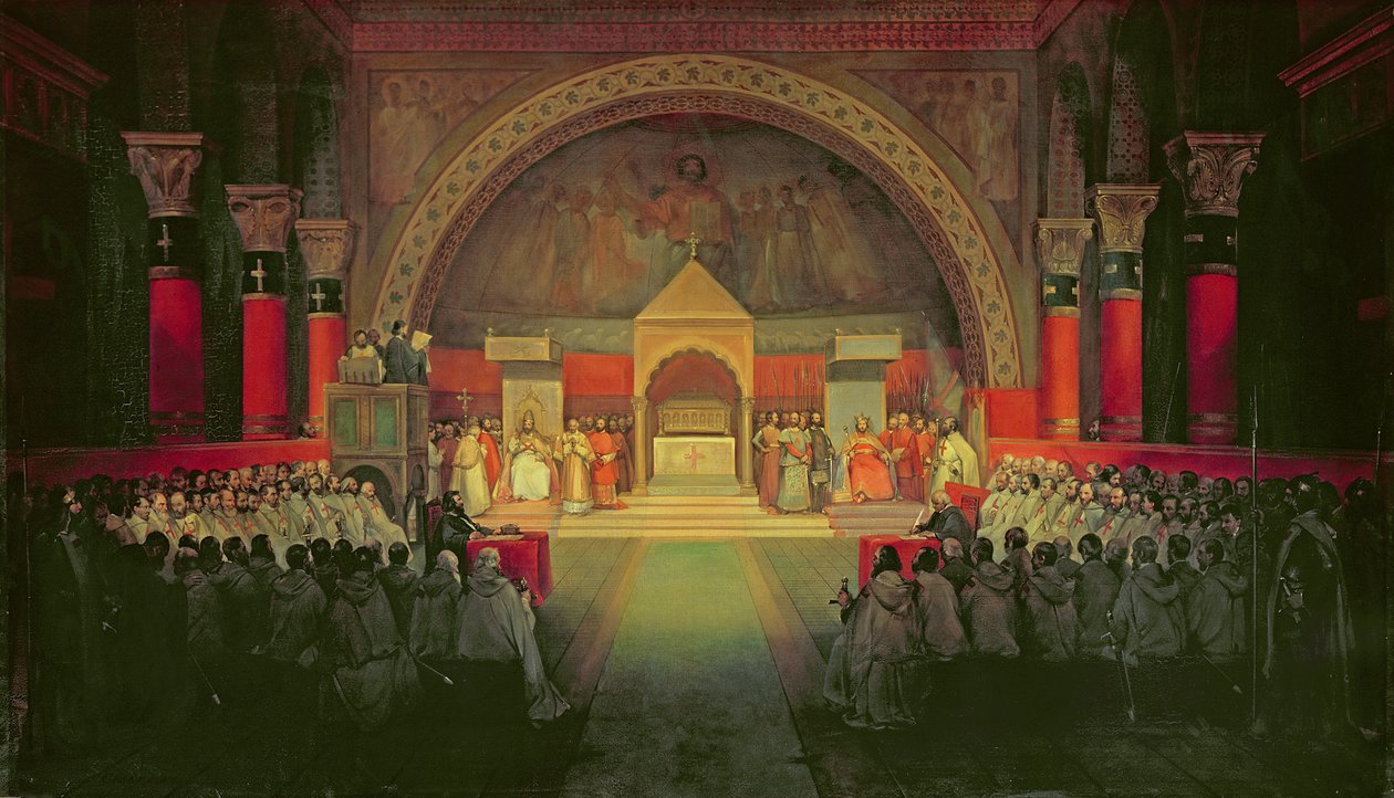 الفصل من وسام فرسان المعبد الذي عقد في باريس ، 22 أبريل 1147 ، 1844 بواسطة فرانسوا ماريوس جرانيت