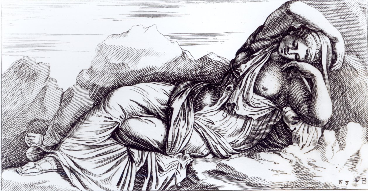 أخذت كليوباترا إلى روما في انتصار أغسطس ، c.1653 بواسطة فرانسوا بيرييه