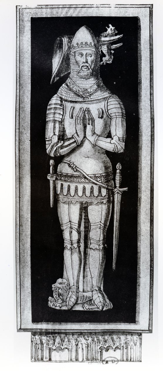 قبر جان الخامس ، دوق بريتاني ، c.1700 بواسطة فرانسوا روجر دي جينييريس