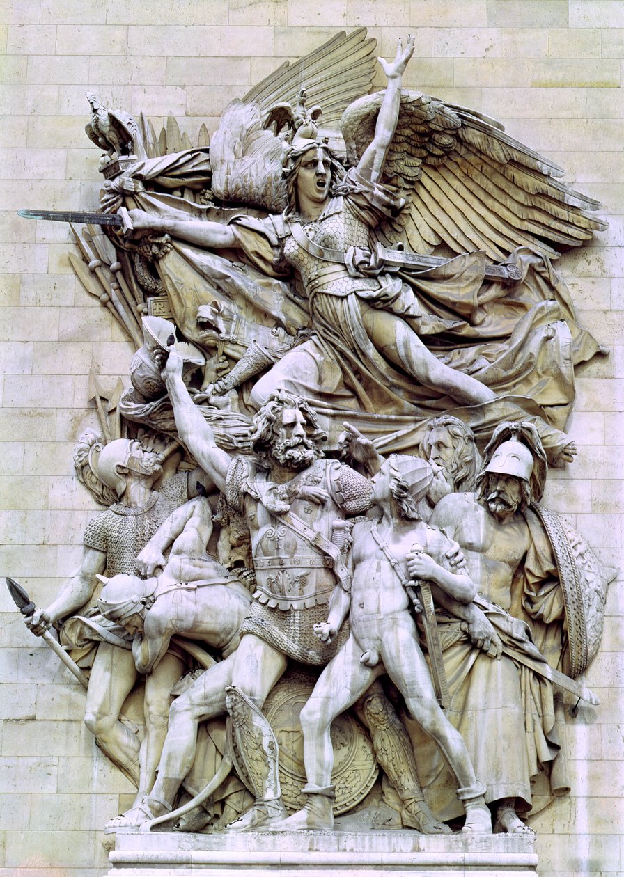 La Marseillaise ، التفاصيل من الوجه الشرقي لقوس النصر ، 1832-1835 بواسطة فرانسوا رود