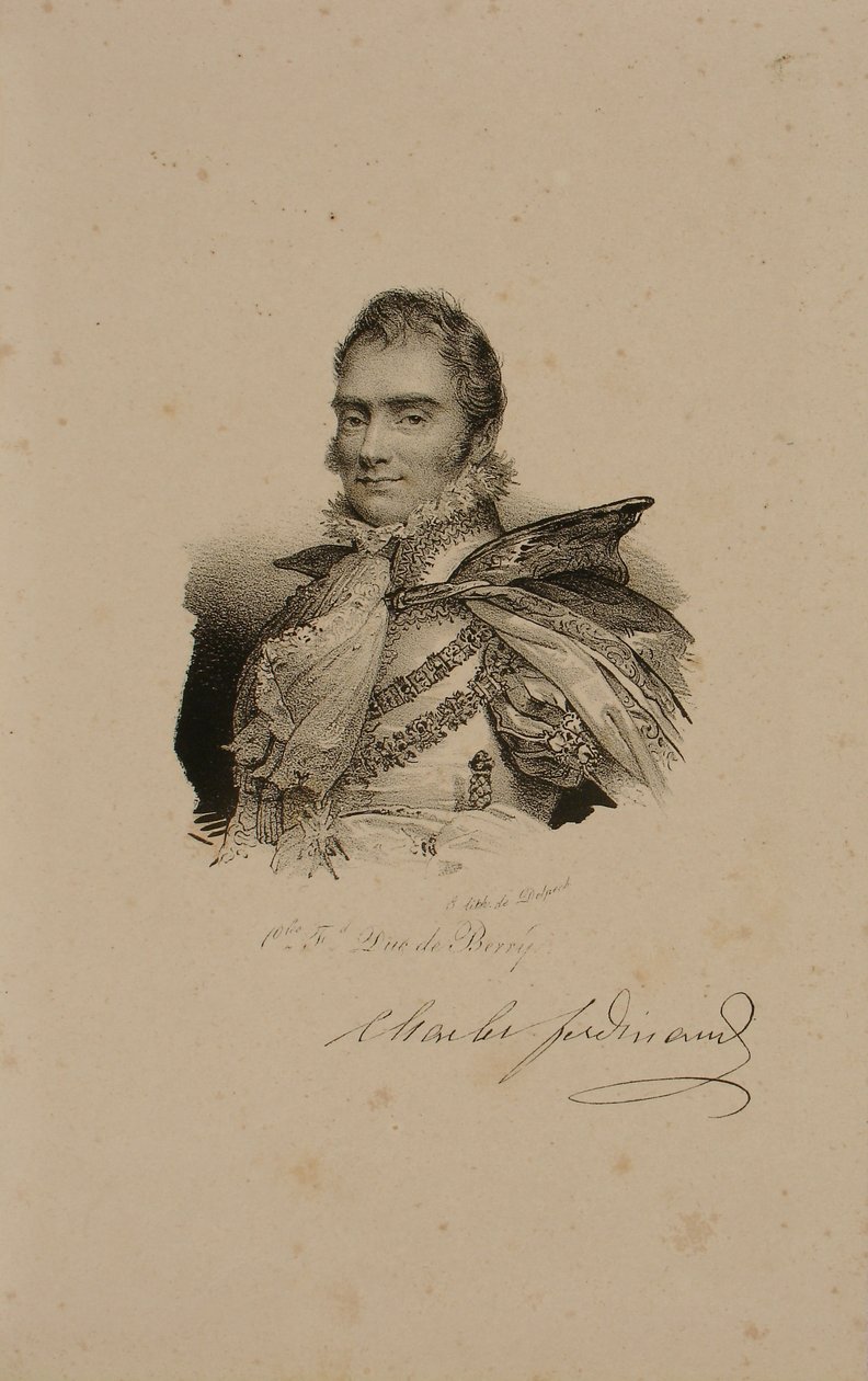 تشارلز فرديناند من فرنسا ، دوق بيري (1778-1820) 1814 بواسطة فرانسوا سيرافين ديلبك