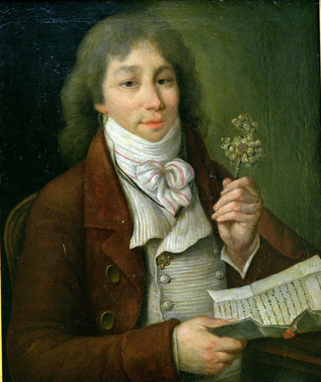 صورة ل Fabre dEglantine (1750-1794) مع إنجلانتين الذهبي بواسطة فرانسوا ثومير