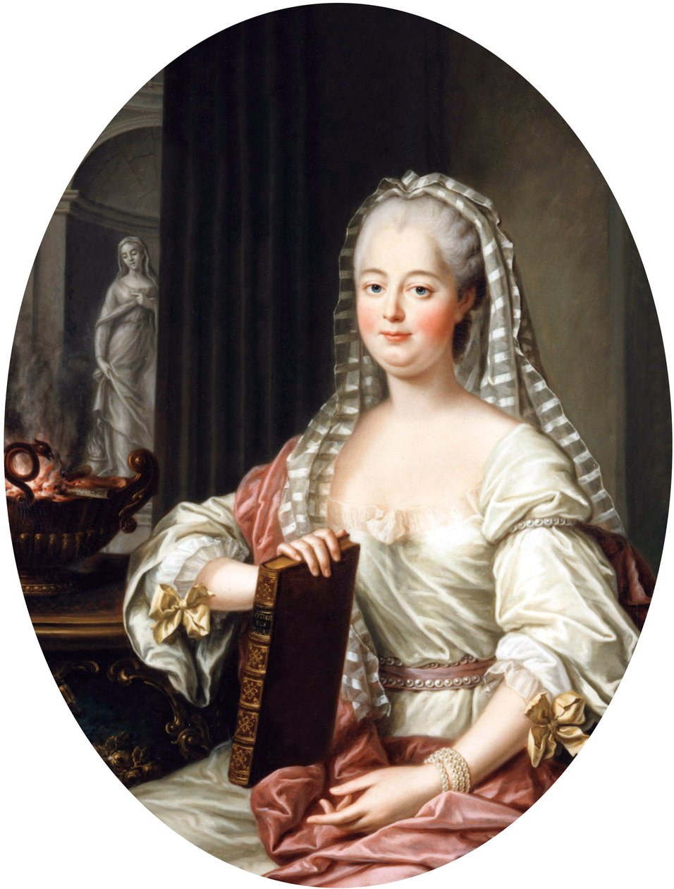 جان أنطوانيت بواسون ، مدام دي بومبادور ، c.1763 بواسطة فرانسوا هوبير درويس