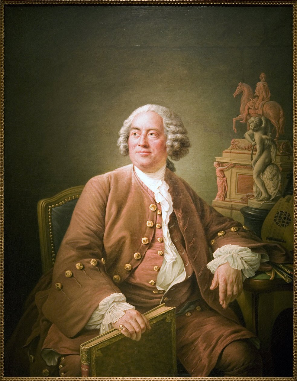 صورة إدمى بوشاردون (1698-1762) ، نحات فرنسي ، لوحة زيتية على قماش لفرانسوا هوبير درويس (1727-1775). تصوير ، كيم يونغتاى ، باريس ، متحف كارنافاليت. بواسطة فرانسوا هوبير درويس