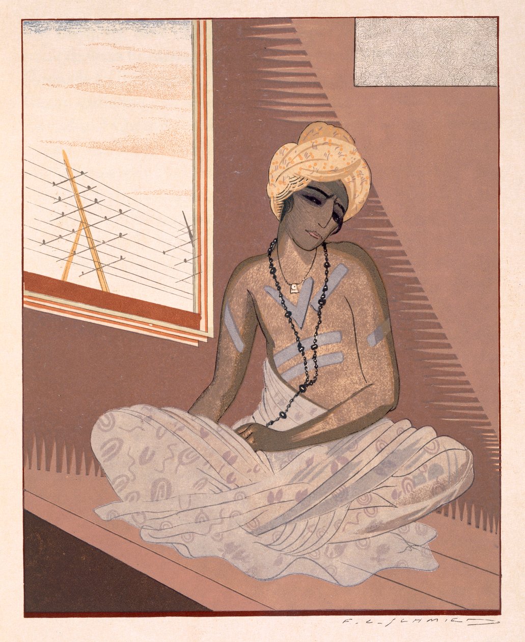 رسم توضيحي من "كيم" ، بقلم روديارد كيبلينغ ، حانة. 1930 بواسطة فرانسوا لويس سميث