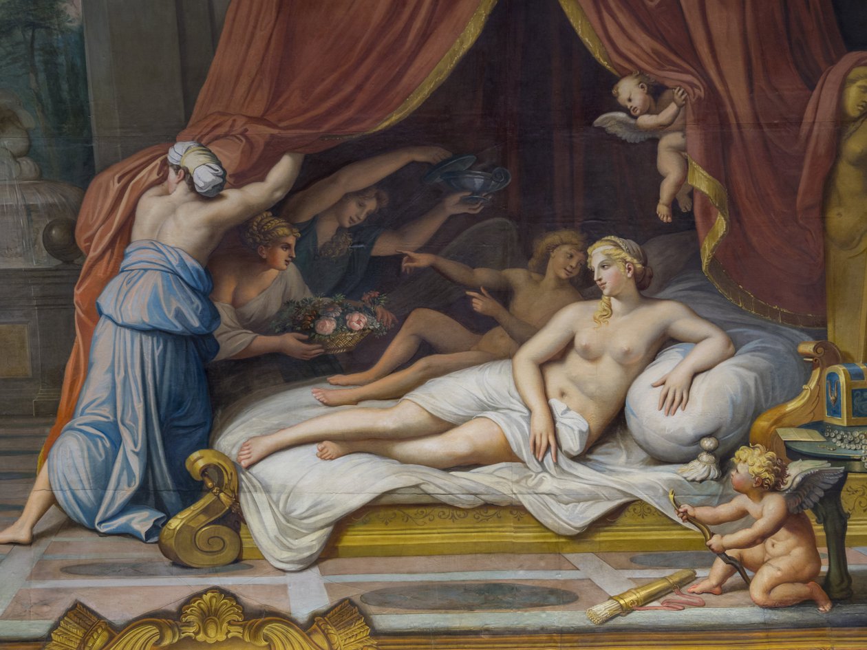 Allegorie du Feu تمثل كوكب المشتري وسيميلي بواسطة فرانسوا بيرييه
