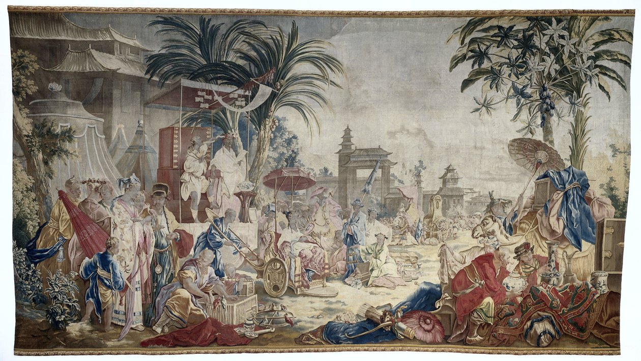 السوق الصيني ، مصنع Royale de Beauvais بواسطة فرانسوا (بعد) باوتشر