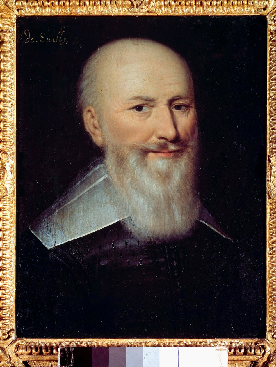 Portrait of Maximilian de Bethune (1560-1641) Baron de Rosny, Duke of Sully Anonymous painting (probably Francois Quesnel بواسطة فرانسوا (Attr.to) كويسنيل