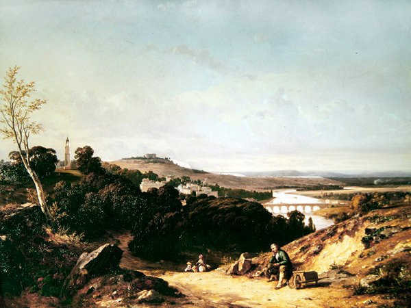 سان كلاود وفانوس ديموستين ، 1837 بواسطة فرانسوا أنطوان ليون فلوري