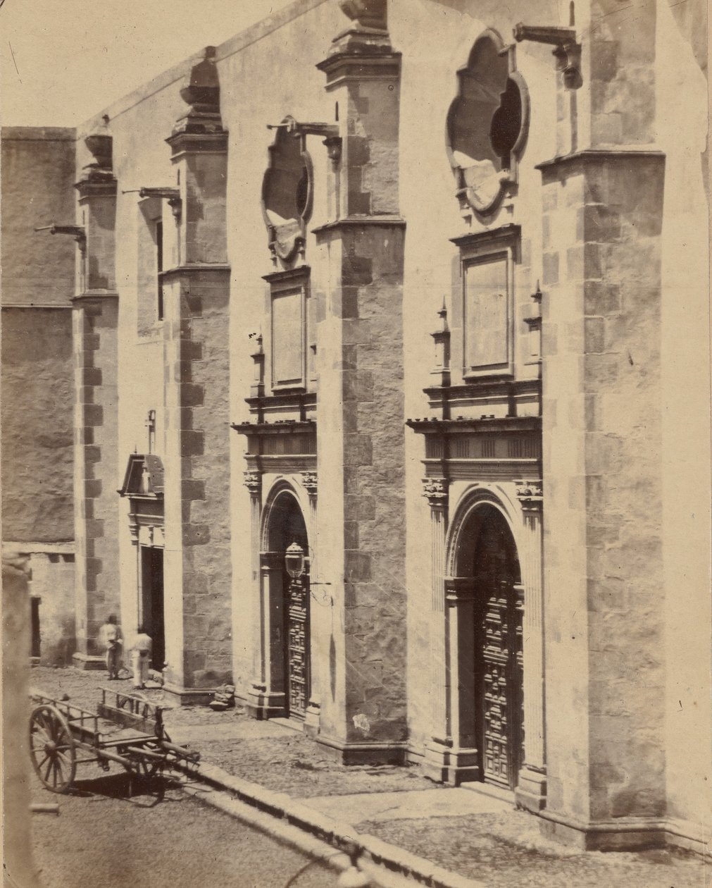 [مكان سجن إمبراطور المكسيك ماكسميليان والجنود] ، 1867. بواسطة فرانسوا أوبيرت