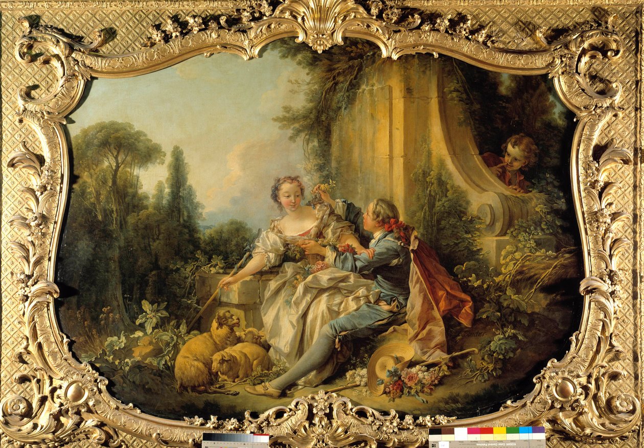 مشهد القس غالانت بوكوليك. لوحة فرانسوا باوتشر (١٧٠٣-١٧٧٠). 1737-1738. المحفوظات الوطنية باريس بواسطة فرانسوا باوتشر
