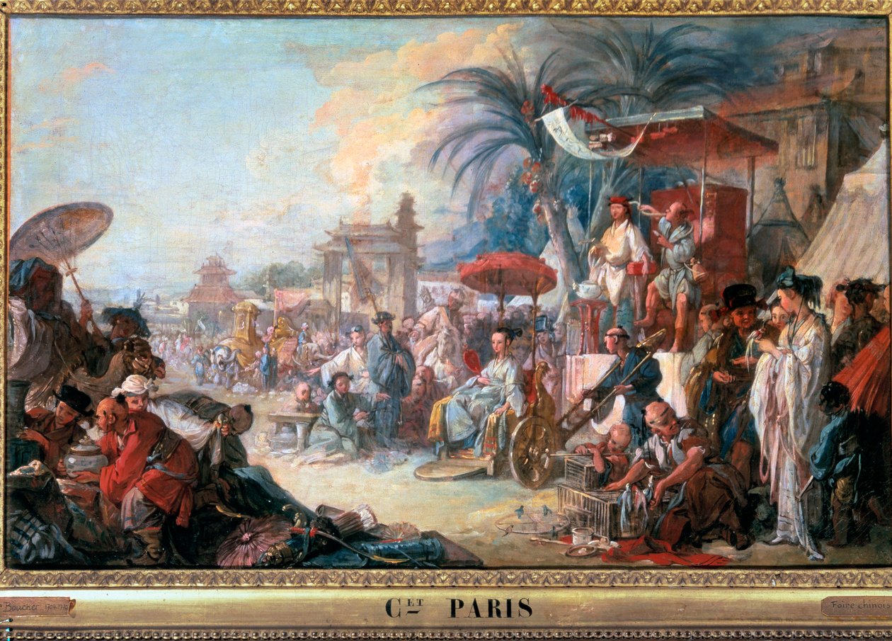 لوحة المعرض الصيني لفرانسوا باوتشر (1703-1770) 1740 بيسانكون ، متحف الفنون الجميلة بواسطة فرانسوا باوتشر