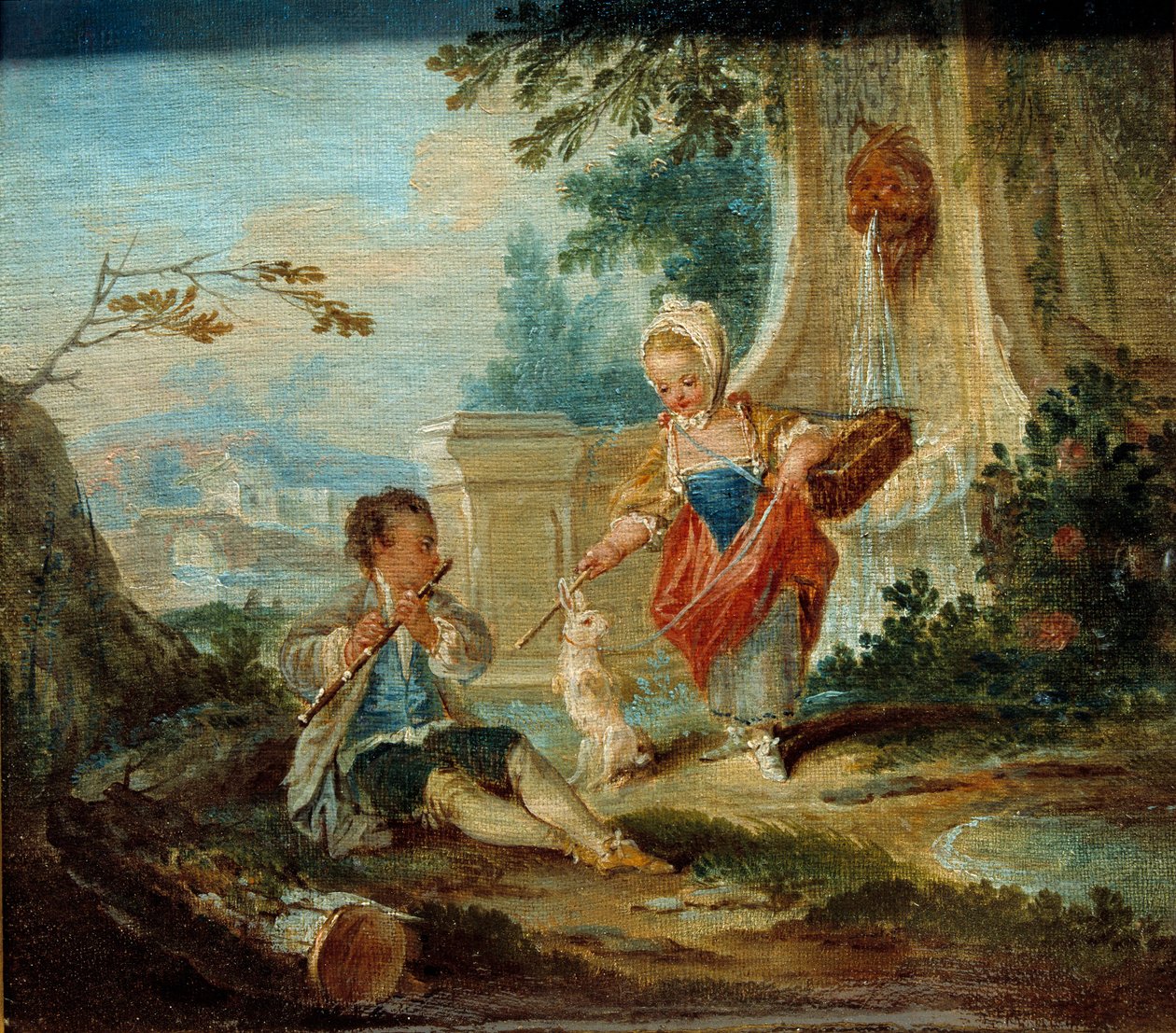 لوحة الأرانب المعلقة بقلم فرانسوا باوتشر (1703-1770) بواسطة فرانسوا باوتشر