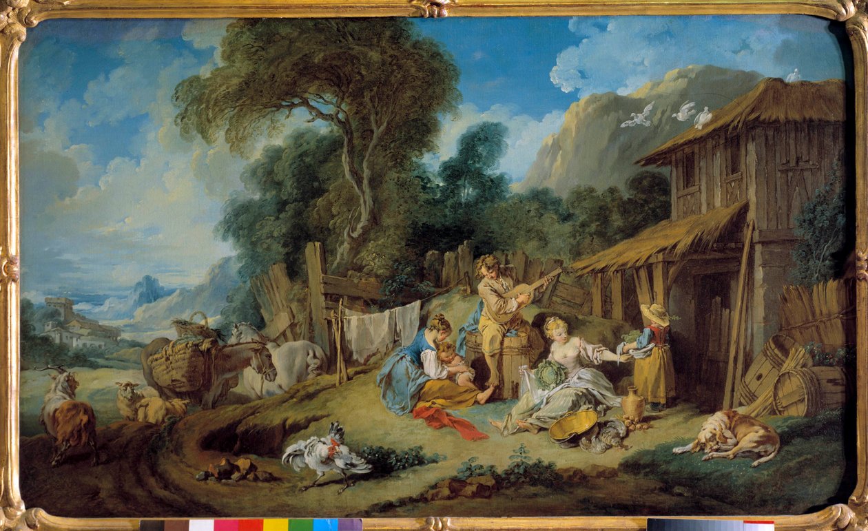 رسم بقية المزارعين بقلم فرانسوا باوتشر (1703-1770) 1734 مجموعة خاصة بواسطة فرانسوا باوتشر