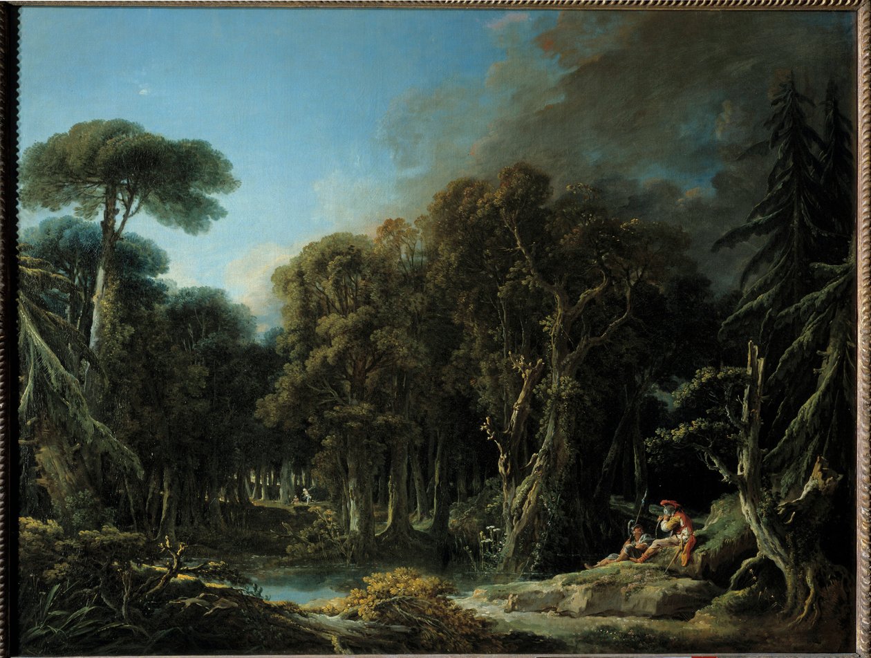 لوحة الغابة بواسطة فرانسوا باوتشر (1703-1770) 1740 صن. 1،31x1،63 م بواسطة فرانسوا باوتشر