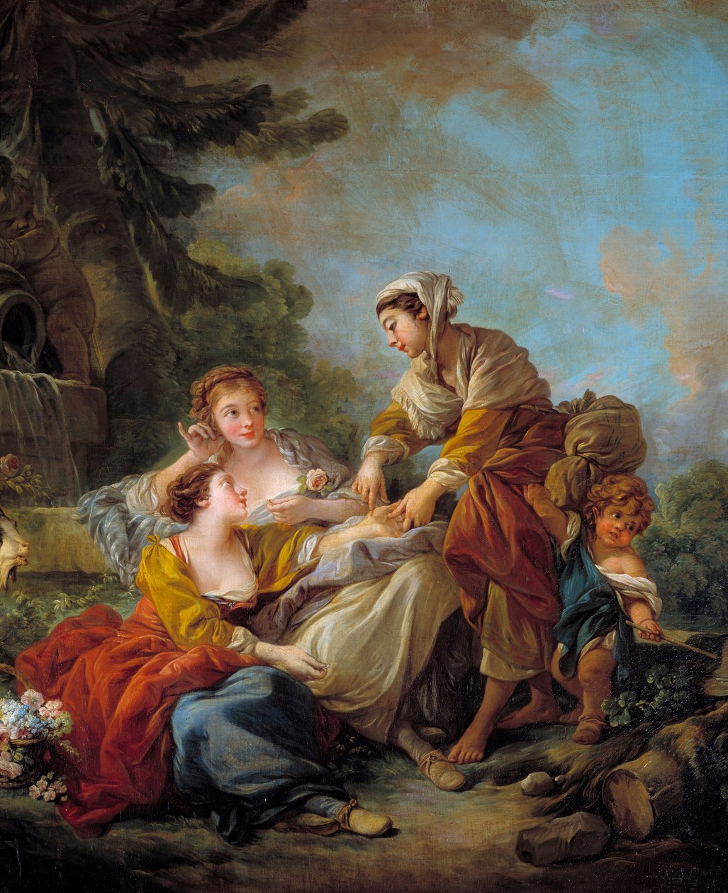العراف. لوحة لفرانسوا باوتشر (1703-1770) القرن الثامن عشر. بواسطة فرانسوا باوتشر