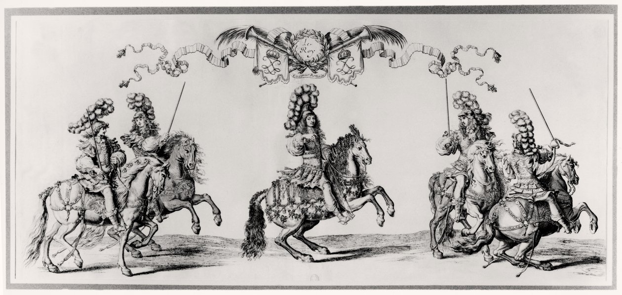 كاروسيل لـ Louis XIV (1639-1715) c.1662 بواسطة فرانسوا شوفو