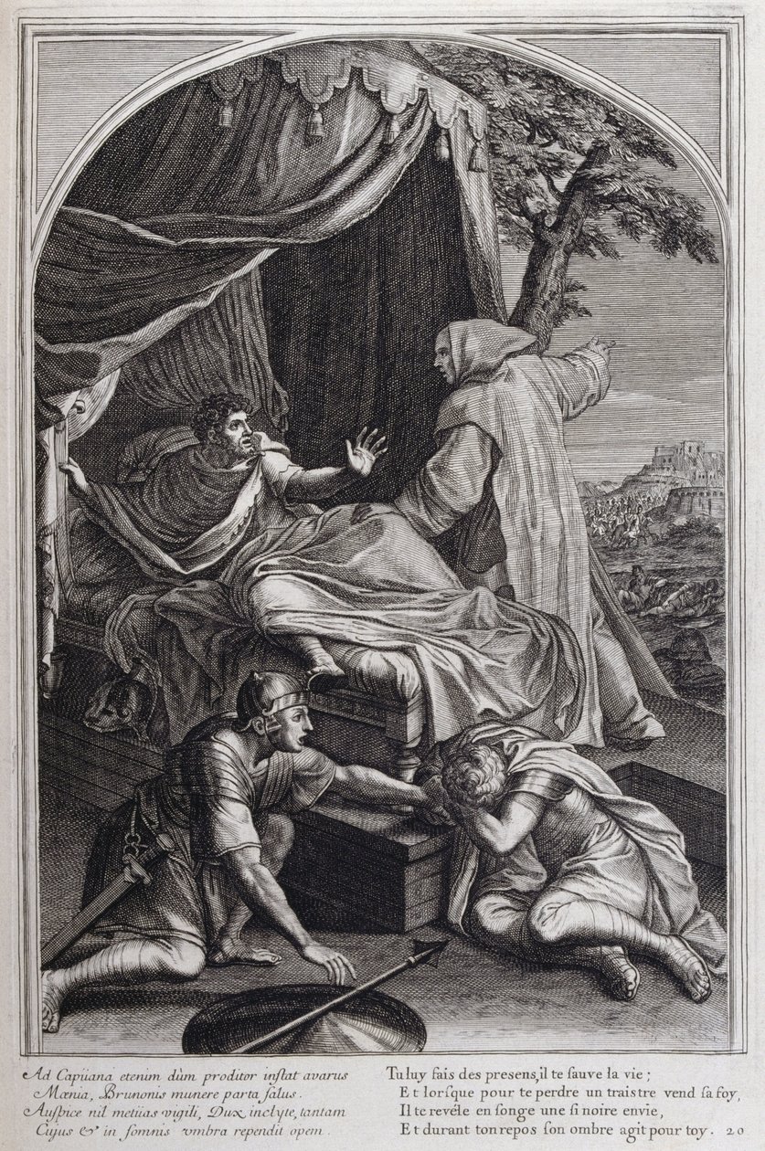 رسم توضيحي من "حياة القديس برونو ، مؤسس النظام الكارثوسي" باريس 1660. بعد لوحات Eustache Le Sueur ونقشها Fran Sois Chauveau © UIG / Leemage بواسطة فرانسوا شوفو