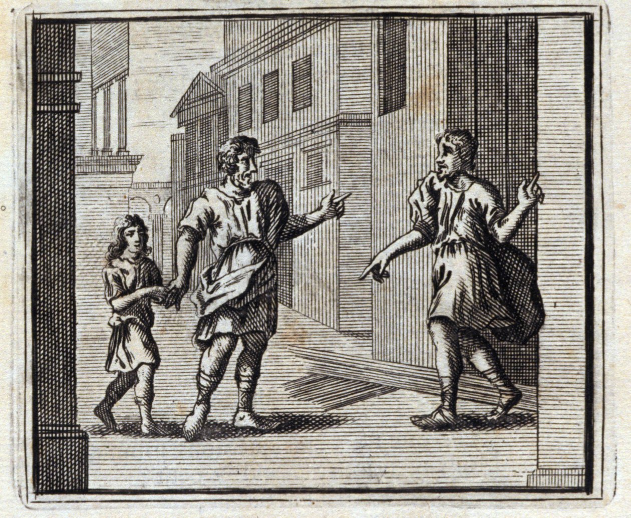 الوديع كافر. أساطير جان دي لافونتين (1621-95). رسم توضيحي لفرانسوا تشوفو (1613-1676). طبعة 1728. بواسطة فرانسوا شوفو