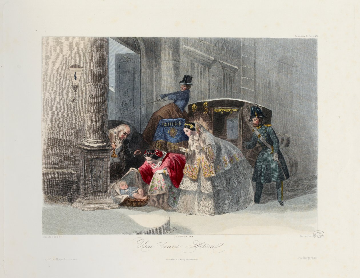 عمل جيد ، من Les Modes Parisiennes ، c.1860 بواسطة فرانسوا كلوديوس بعد Compte Calix
