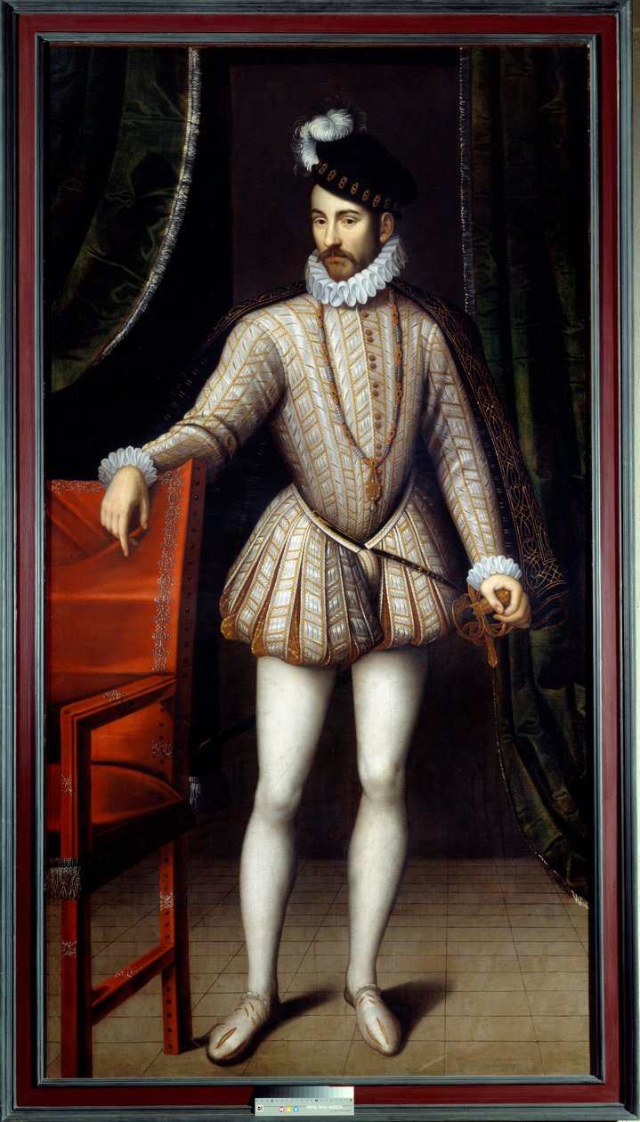 بورتريه في سفح الملك تشارلز التاسع (1550 - 1574) ملك فرنسا. لوحة فرانسوا كلويه (1515-1572) بواسطة فرانسوا كلويت