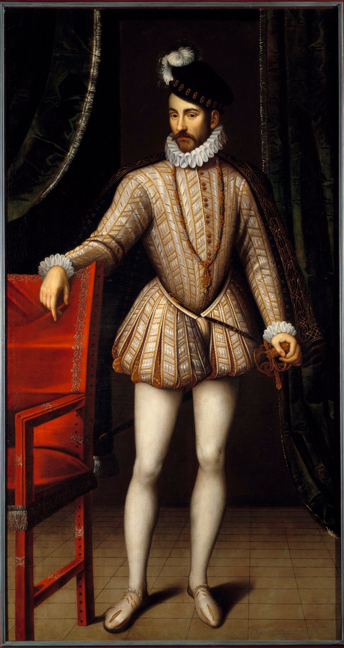 بورتريه في سفح الملك تشارلز التاسع (1550 - 1574) ملك فرنسا. لوحة فرانسوا كلويه (1515-1572) بواسطة فرانسوا كلويت
