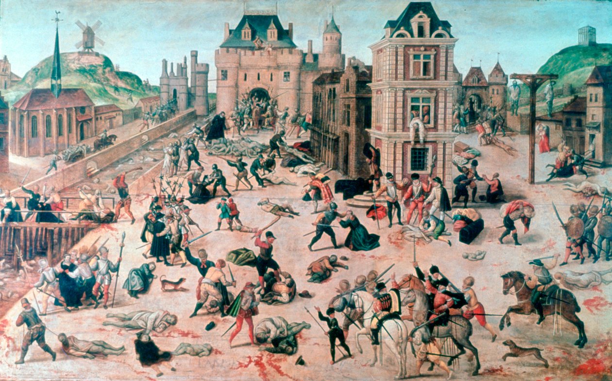 مذبحة يوم القديس بارثولوموس ، c1810-1870 بواسطة فرانسوا دوبوا