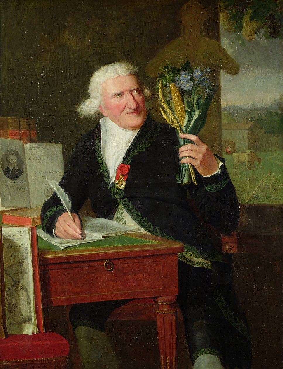 صورة أنطوان بارمنتييه (1737-1813) 1812 (زيت على قماش) بواسطة فرانسوا دومون