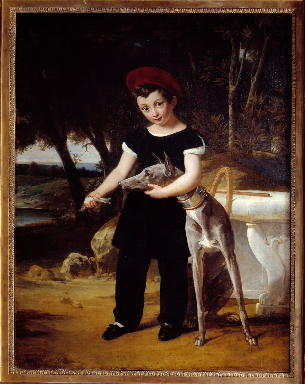 صورة لدوق بوردو (1820-1883) ، كونت شامبور في شاتو دي فيلنوف ليتانغ لوحة لإدوارد بيكو (1786-1868) 1826 روان ، متحف الفنون الجميلة بواسطة فرانسوا إدوارد بيكو