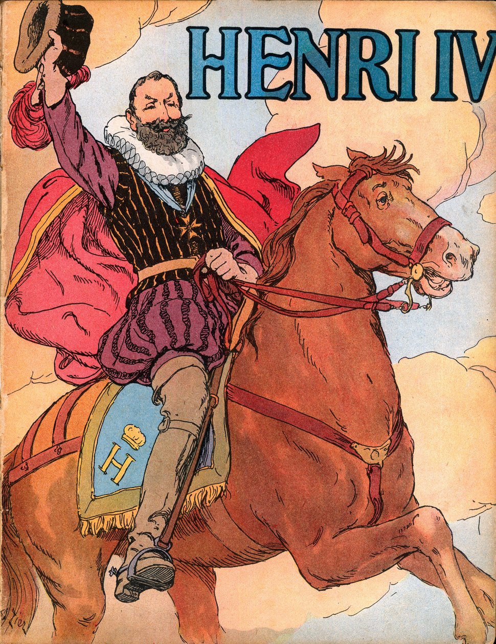 الملك هنري الرابع (1553-1610) (ملك فرنسا هنري الرابع) رسم لفرانسوا إدوارد زير (1856-1924) في Our-Glories-nationales "1920 بواسطة فرانسوا إدوارد زير